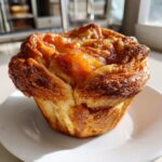 peach pie cruffins