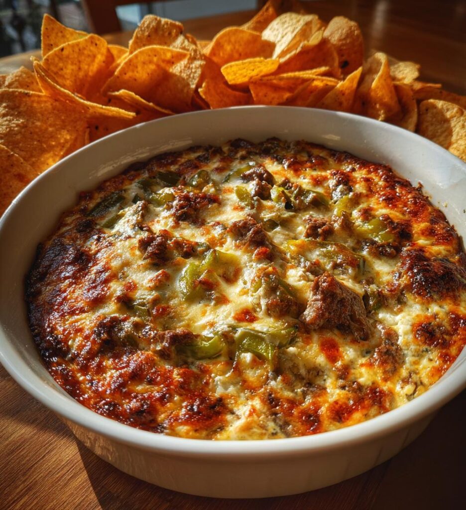 philly cheesesteak dip