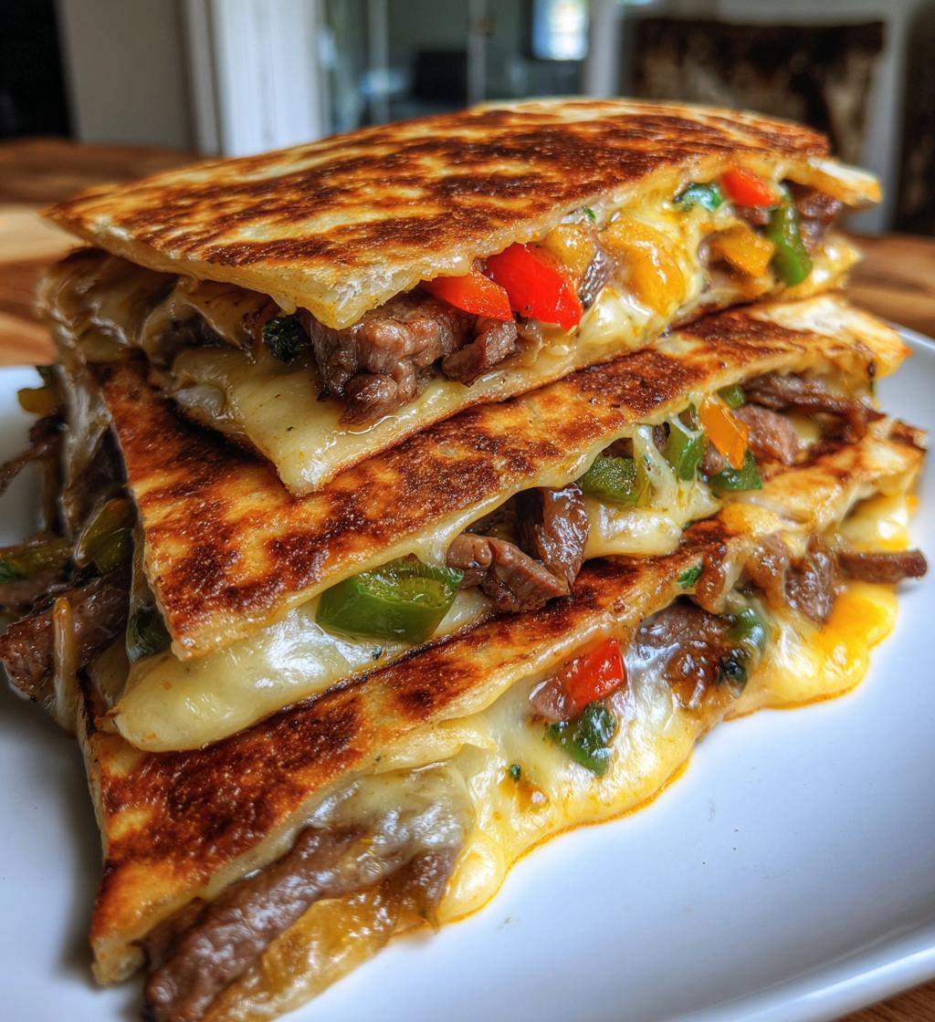 philly cheesesteak quesadilla recipe - detail 1