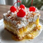 pina colada poke cake