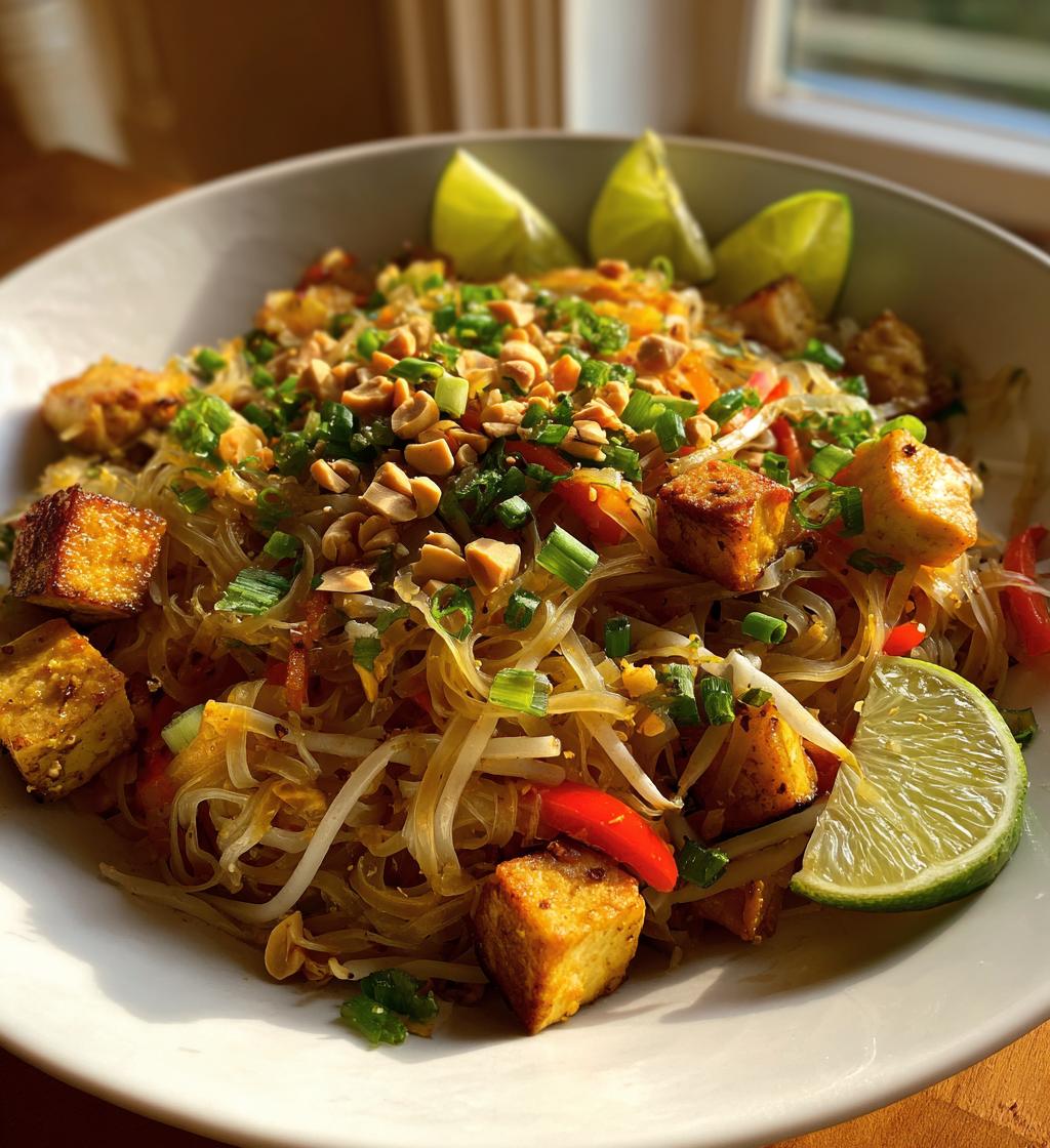 plant based pad thai - detail 1