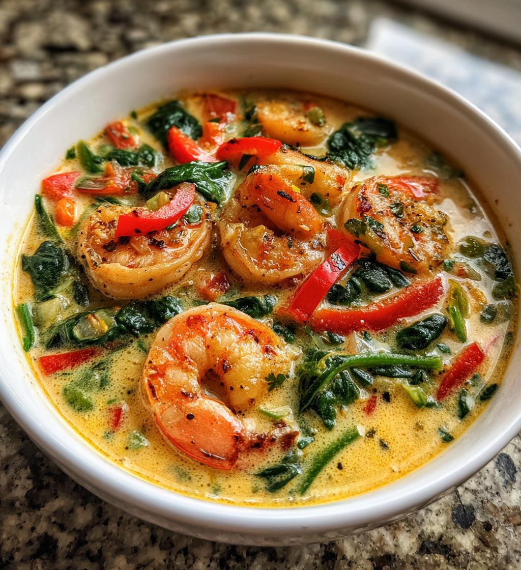 quick and spicy shrimp soup - detail 1