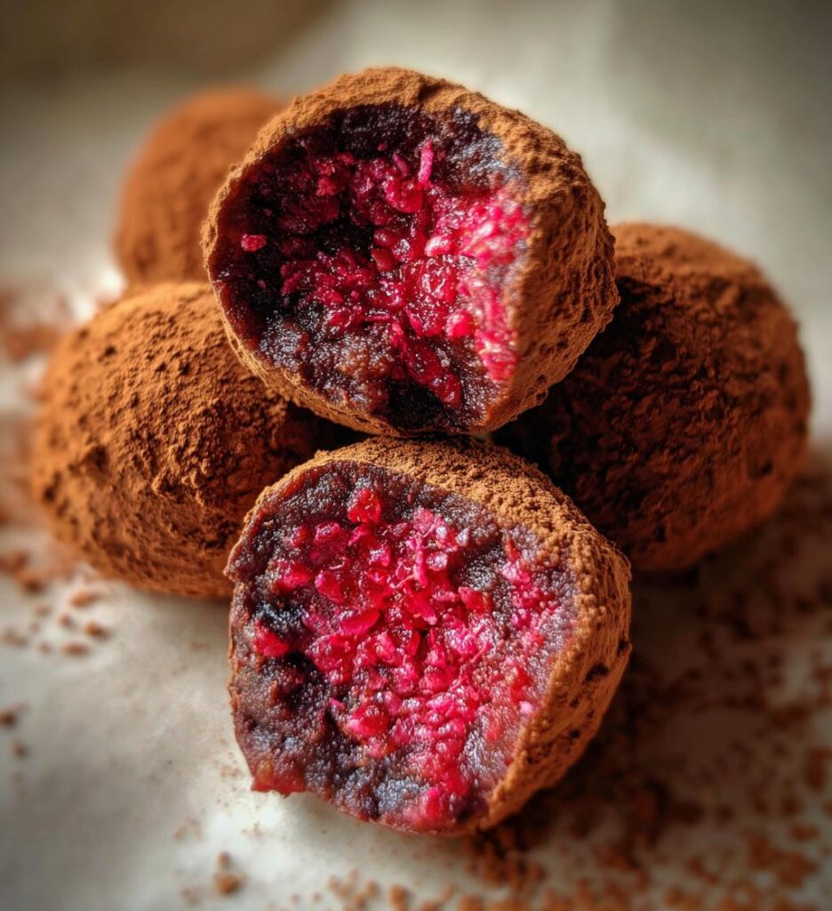 raspberry truffles