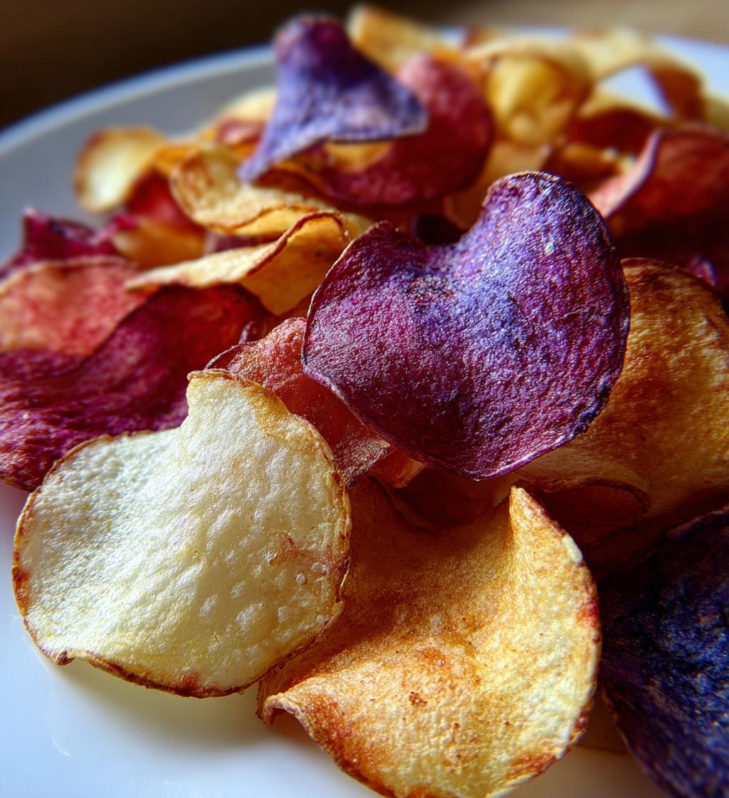red white and blue potato chips - detail 1
