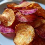red white and blue potato chips