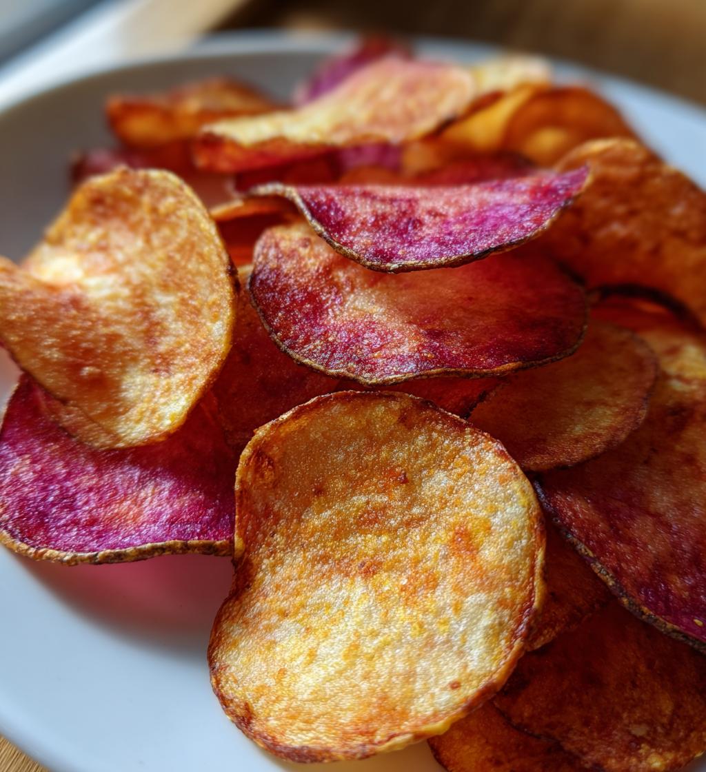 red white and blue potato chips