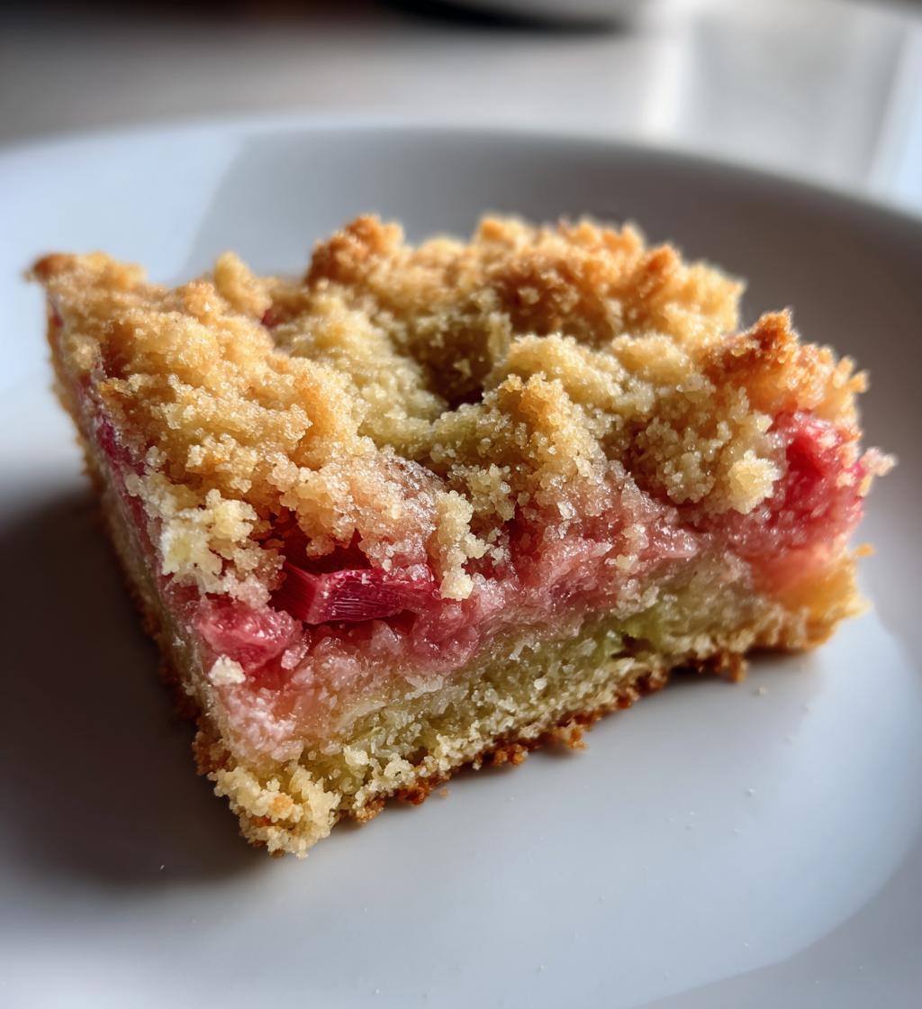 rhubarb shortbread bars - detail 1