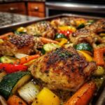 roasted garlic chicken and vegetables