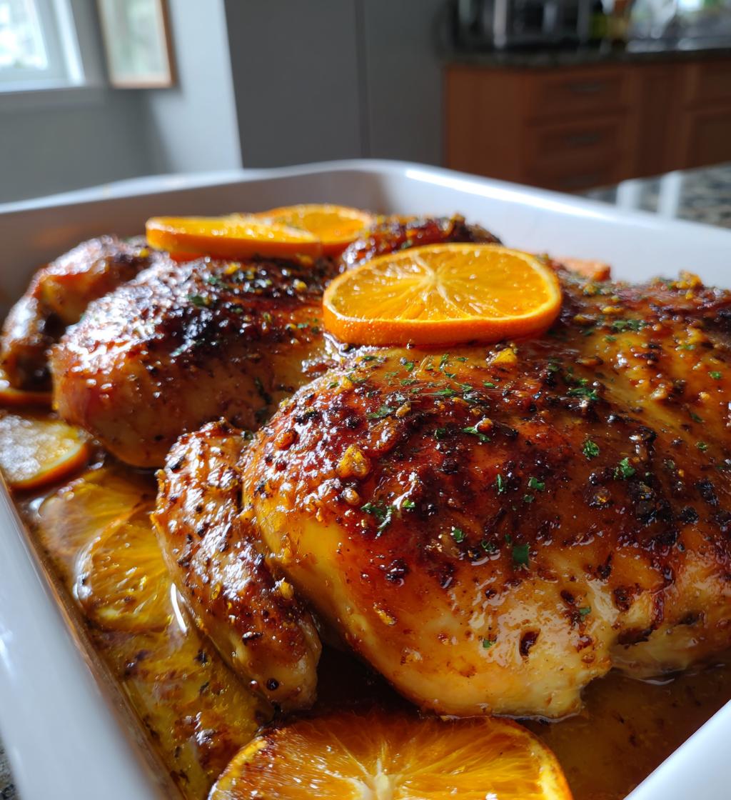 roasted orange chicken - detail 1