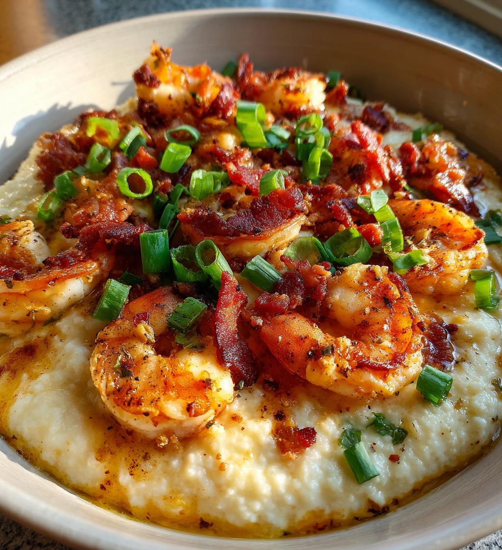 southern shrimp and grits - detail 1