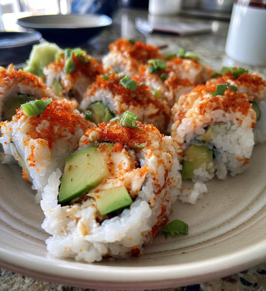 spicy crab roll - detail 1