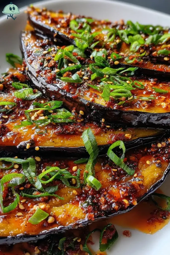 spicy miso tahini eggplant
