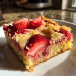 strawberry lemon blondies