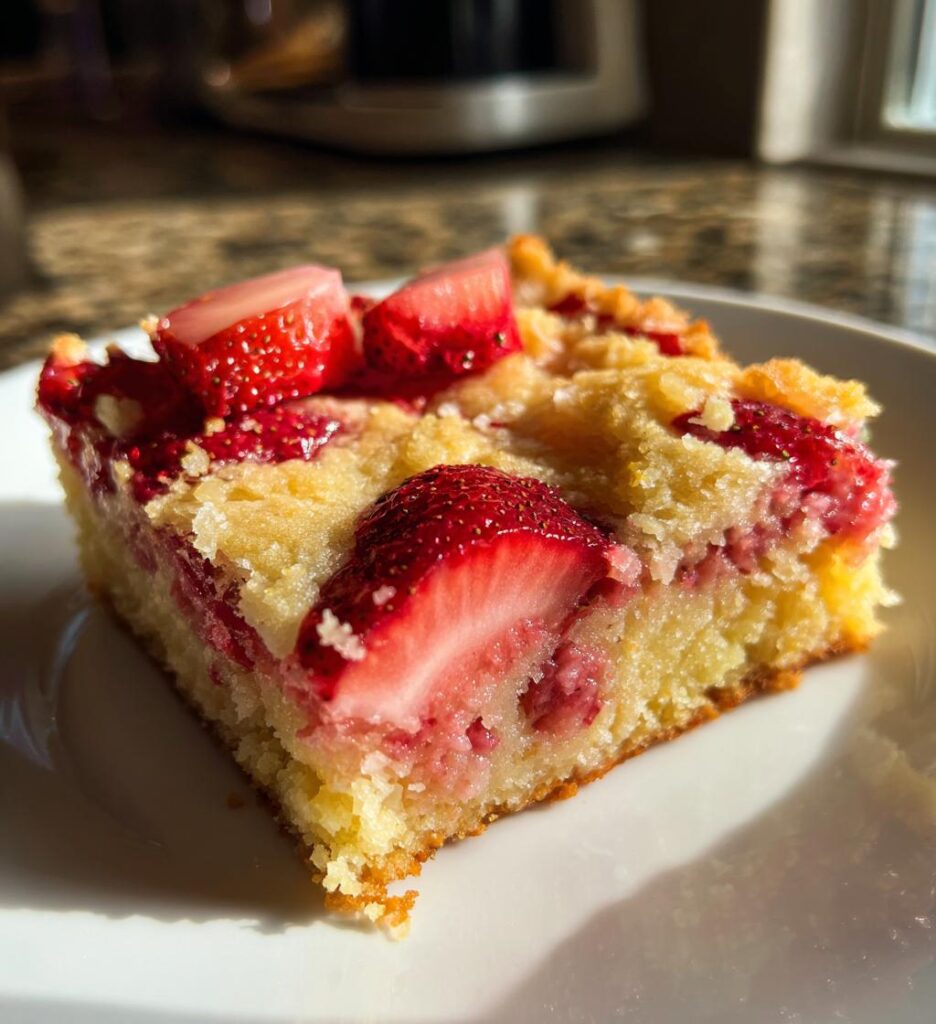 strawberry lemon blondies
