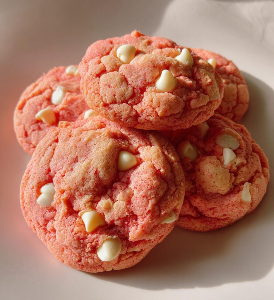 strawberry pudding cookies