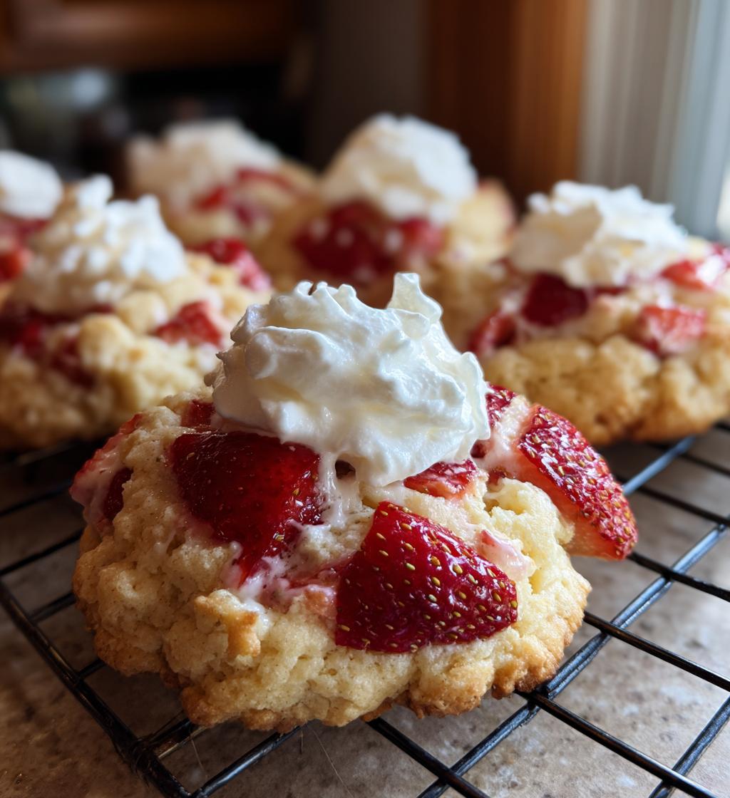 strawberry shortcake cookies - detail 1