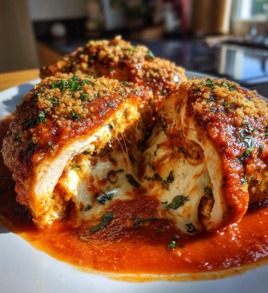 stuffed chicken parmesan recipe