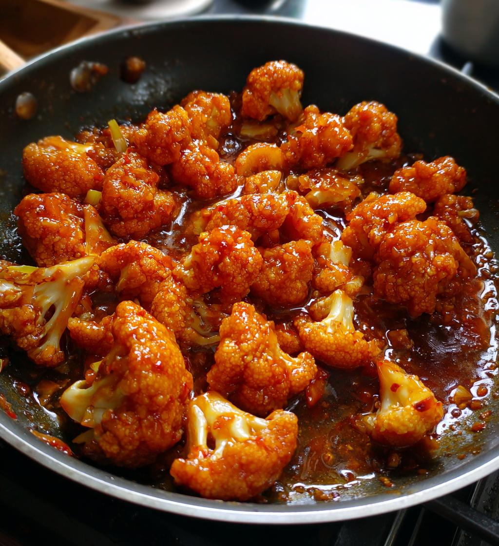 sweet sour cauliflower