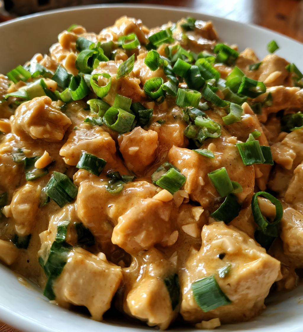 thai peanut chicken - detail 1