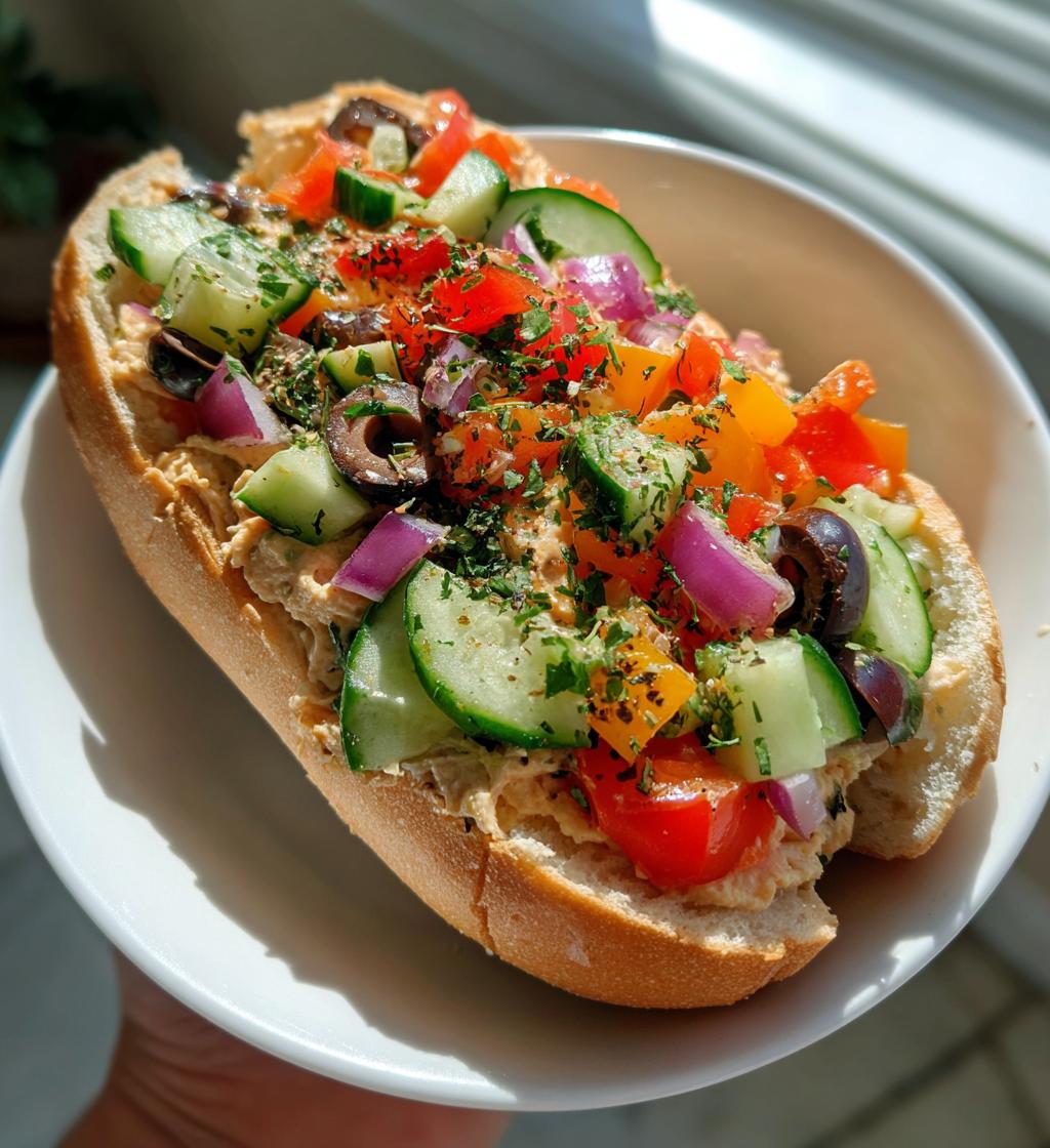 vegan italian veggie hoagie dip - detail 1