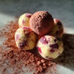 white chocolate raspberry truffles