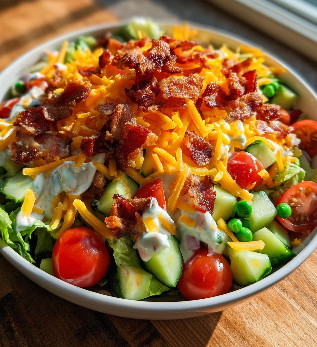 7 layer salad recipe - detail 1