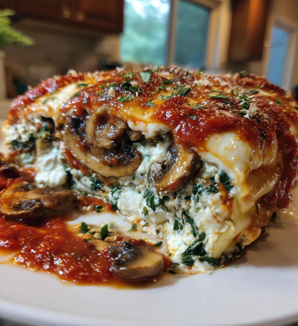 Mushroom and Spinach Lasagna