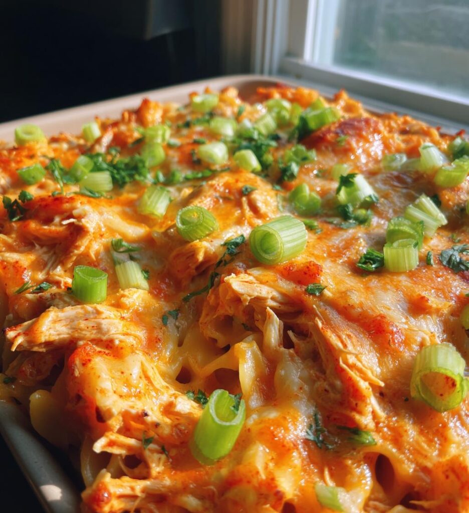Ranch Buffalo Pasta Bake