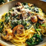 Spinach Mushroom Pasta