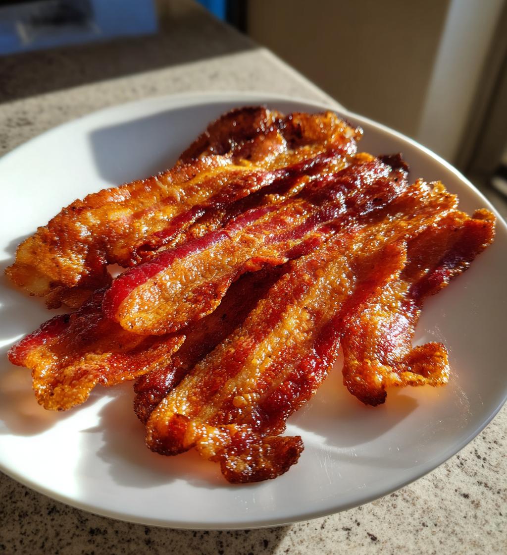 air fryer bacon - detail 1