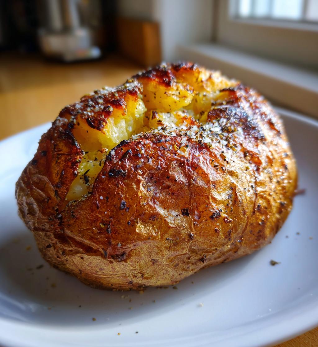 air fryer baked potato - detail 1