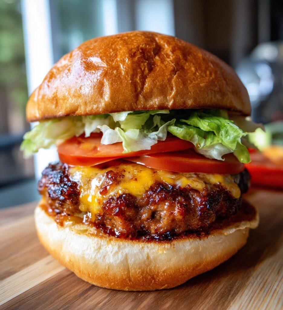 air fryer burgers
