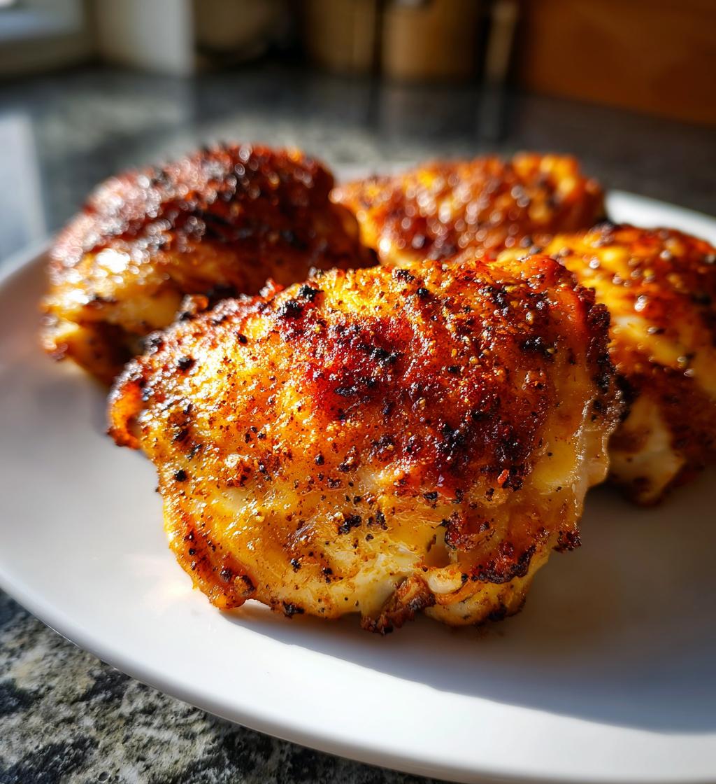 air fryer chicken thighs - detail 1