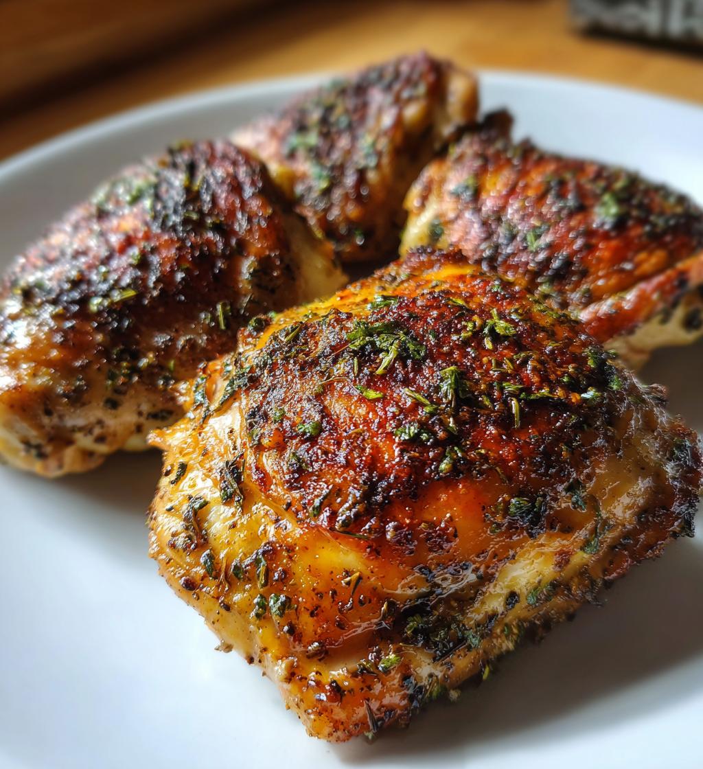 air fryer chicken thighs - detail 1
