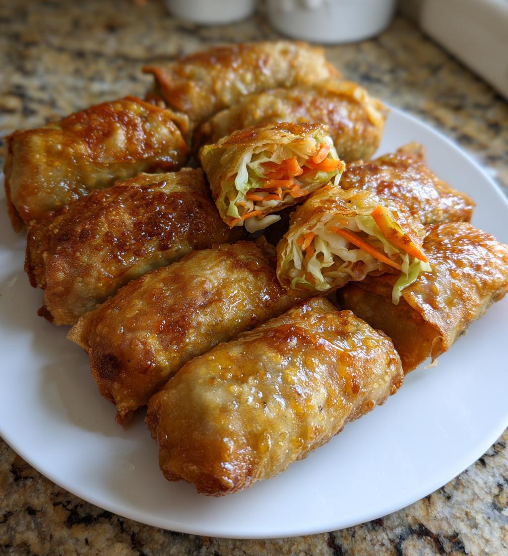 air fryer egg rolls - detail 1