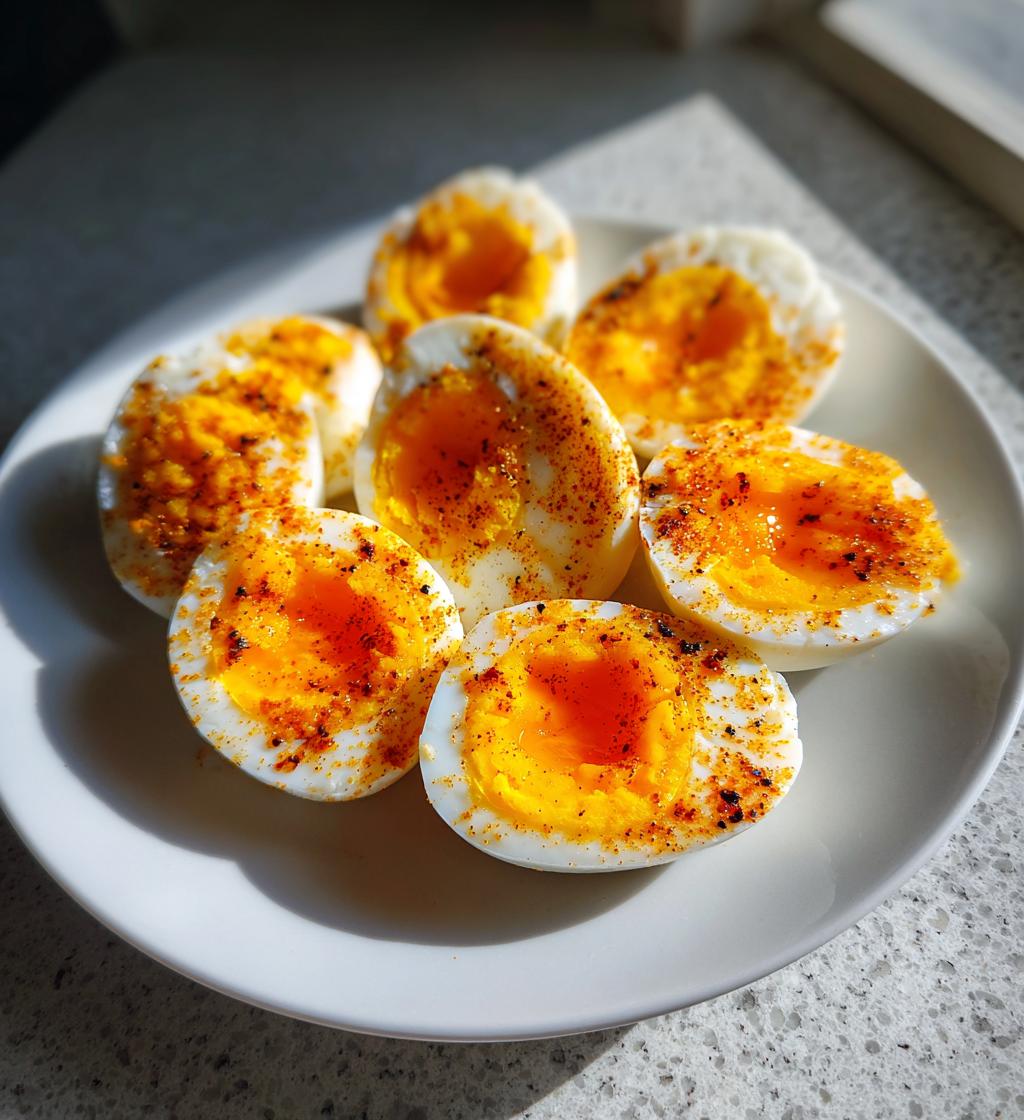 air fryer eggs - detail 1
