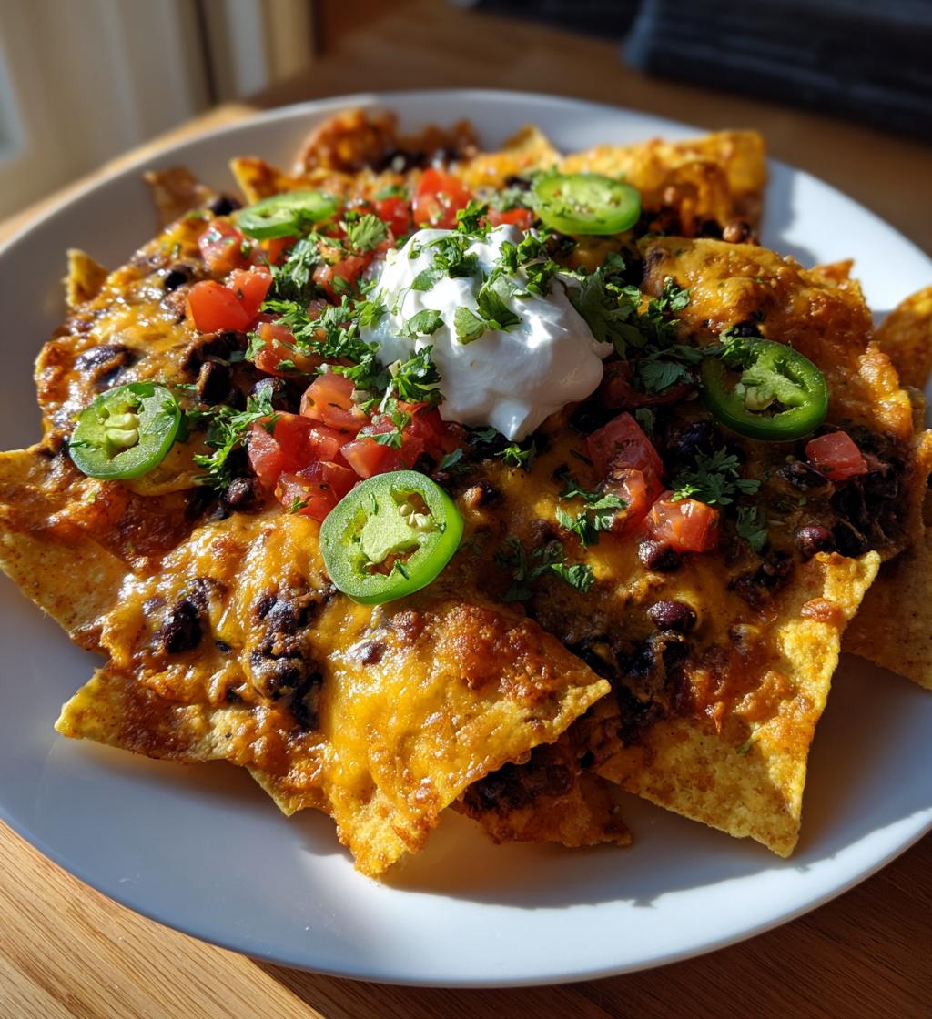 air fryer nachos - detail 1