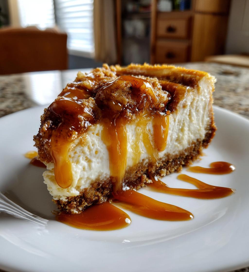 almond crust banana caramel cheesecake - detail 1