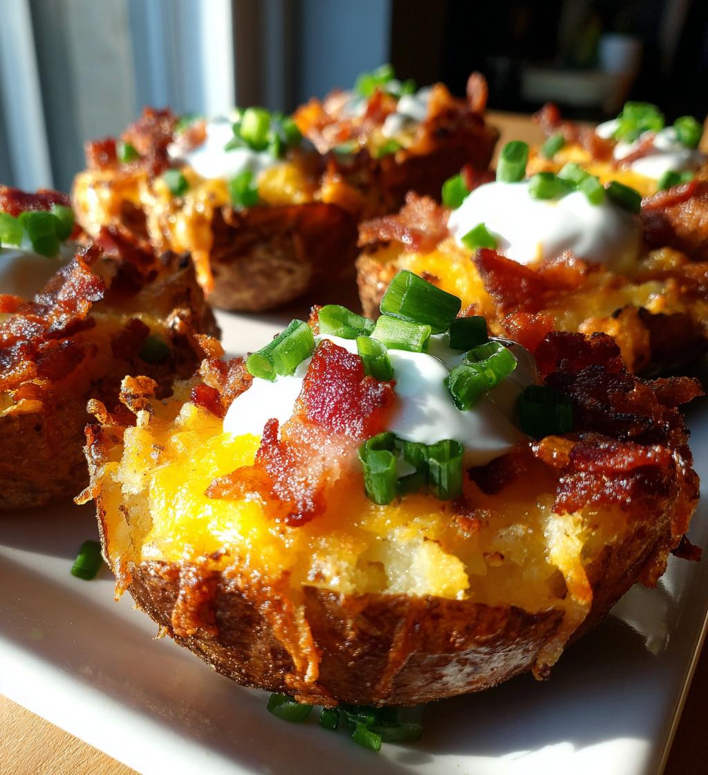 baked potato skins - detail 1