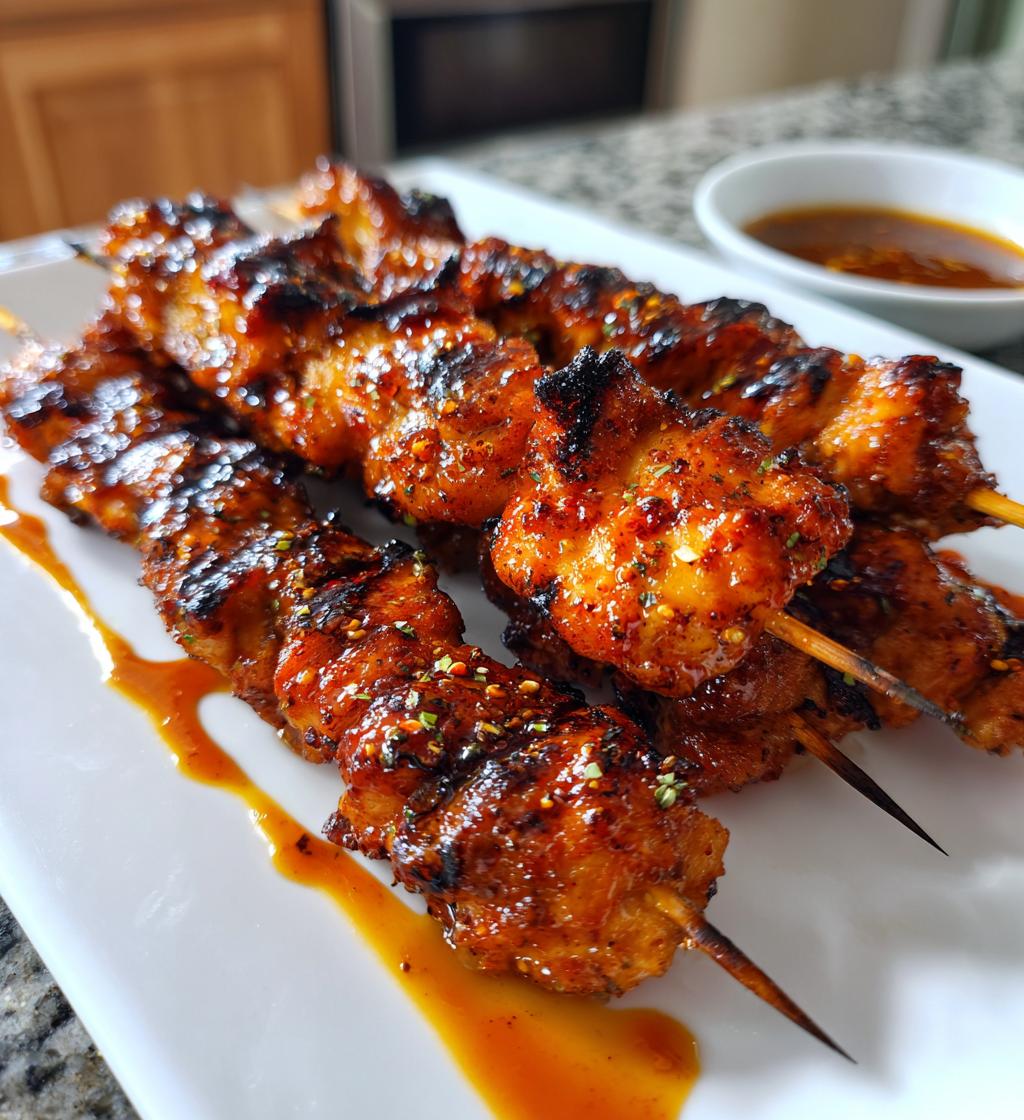 bang bang chicken skewers - detail 1