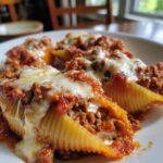 beef stuffed shells with creamy ricotta filling