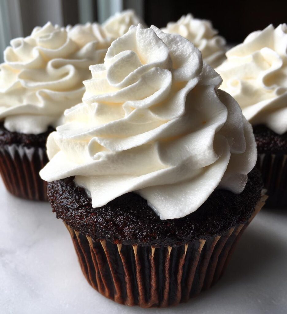black velvet marshmallow cupcakes