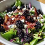 blackberry bacon blue cheese salad