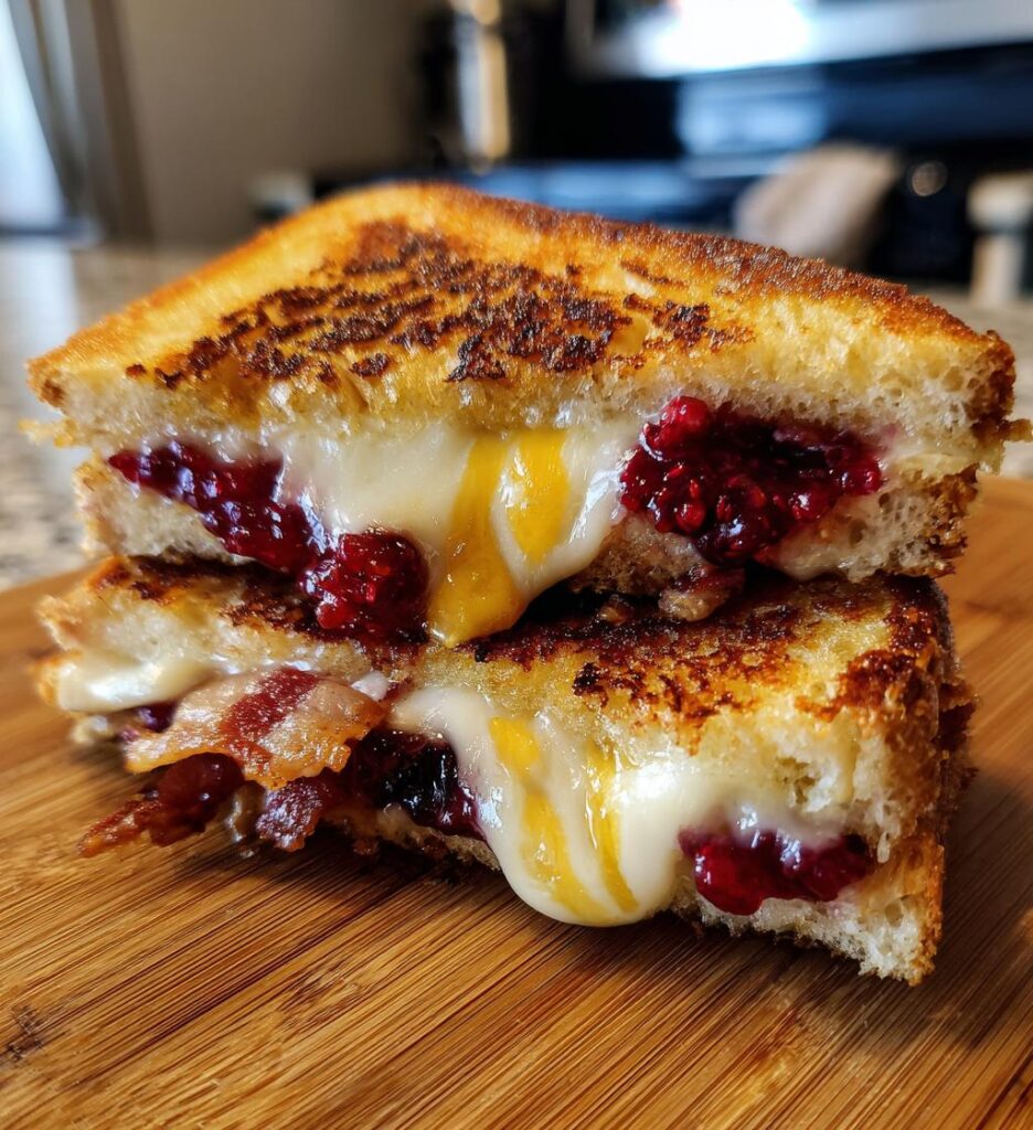 blackberry bacon grilled cheese