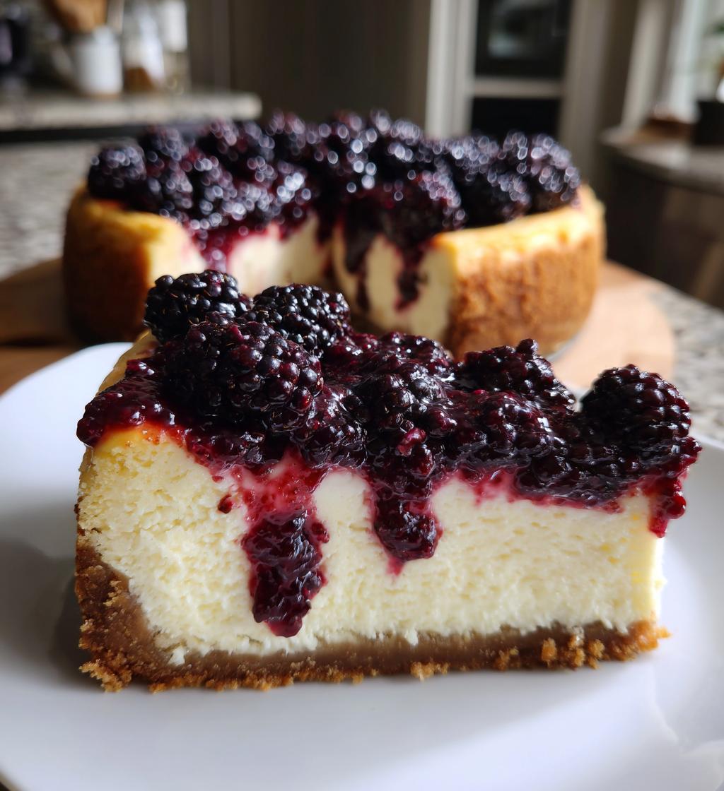 blackberry bliss cheesecake - detail 1