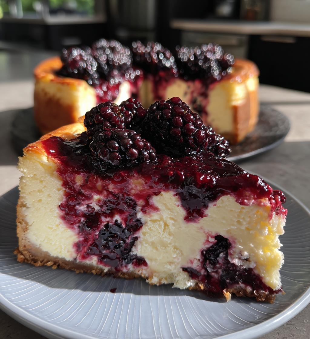 blackberry bliss cheesecake
