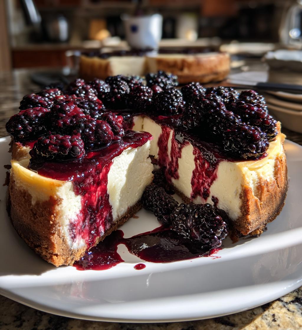 blackberry cheesecake - detail 1