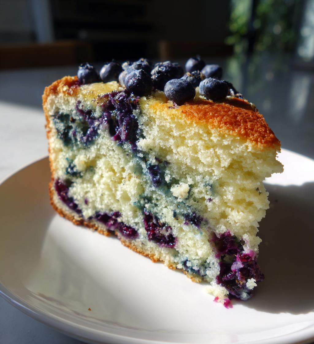 blueberry lavender cake - detail 1