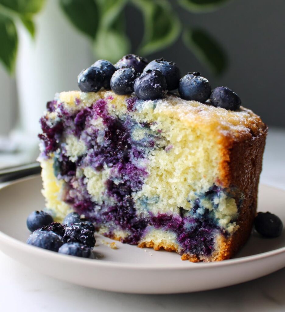 blueberry lavender cake