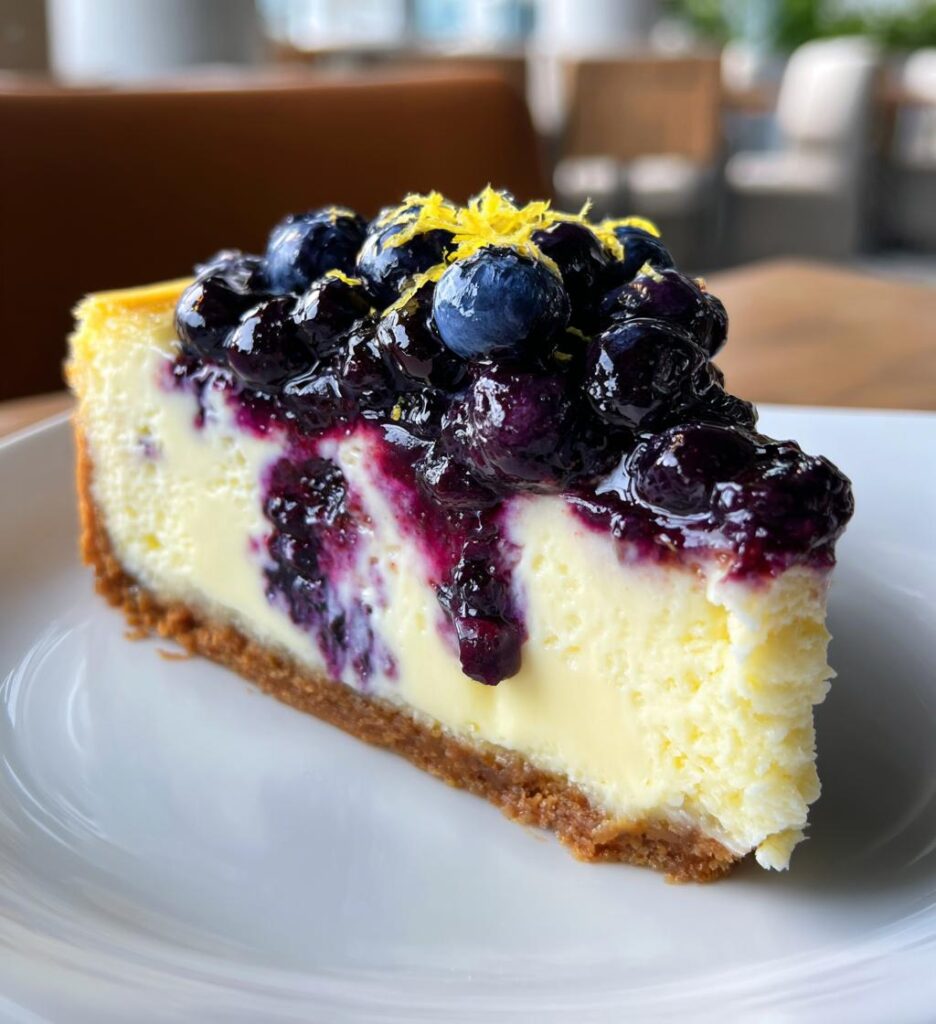 blueberry lemon cheesecake